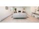 Bright living room showcases modern design, a decorative fireplace, and comfortable seating arrangements at 7453 E Jefferson Dr, Denver, CO 80237