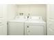 Laundry room with full size washer and dryer at 2901 W Rowland Ave, Littleton, CO 80120