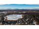 Wide shot of home and community near a frozen lake at 1176 E 130Th Ave # C, Thornton, CO 80241