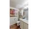 Clean bathroom with a single sink vanity and toilet at 1176 E 130Th Ave # C, Thornton, CO 80241