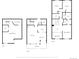 Three-story floor plan showing a townhouse with multiple bedrooms and bathrooms at 1176 E 130Th Ave # C, Thornton, CO 80241