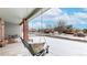 Charming front porch with swing, offering a relaxing spot to enjoy the neighborhood at 982 E 130Th Cir, Thornton, CO 80241
