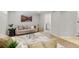 Comfortable living area with a soft area rug, contemporary furniture, and recessed lighting at 1845 W 39Th Ave, Denver, CO 80211