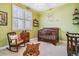 Charming bedroom featuring a whimsical woodland theme and ample natural light at 25015 E Park Crescent Dr, Aurora, CO 80016