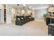 Theater room with tiered seating and recessed lighting at 25015 E Park Crescent Dr, Aurora, CO 80016