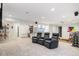 Spacious finished basement featuring a home theater setup, perfect for entertainment and relaxation at 10681 Sundial Rim Rd, Highlands Ranch, CO 80126