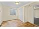 Bedroom with a window for natural light and closet for storage at 607 Branding Iron Ln, Castle Rock, CO 80104