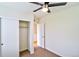 Bright, airy bedroom with a closet and white walls with hardwood floors at 3404 W 18Th Ave, Denver, CO 80204