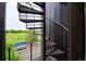View of spiral staircase next to an athletic field at 3404 W 18Th Ave, Denver, CO 80204