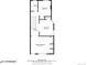 Floor plan of the second floor showing the bathroom and three bedrooms at 249 S Lincoln St, Denver, CO 80209