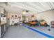 Spacious garage with organized storage and ample room for multiple vehicles and hobbies at 11168 Sweet Cicely Dr, Parker, CO 80134