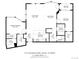 Detailed floor plan showcasing the layout of a spacious apartment with a large living area and balcony at 277 N Broadway # 409, Denver, CO 80203