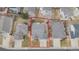 Aerial view of a single Gathering home in a residential neighborhood with mature trees and landscaping at 17161 E Dewberry Dr, Parker, CO 80134