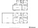 Detailed floor plan showcasing the layout of this two-story home, including room dimensions at 6086 W Arizona Ave, Lakewood, CO 80232