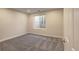 Finished basement bedroom with carpet, large window, and paint at 20194 Robins Dr, Denver, CO 80249
