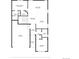 Floor plan featuring the primary bedroom, living room, dining area and kitchen at 20194 Robins Dr, Denver, CO 80249