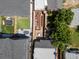 Bird's eye view features well-maintained homes with backyard patios and lush landscaping at 3914 Osage St, Denver, CO 80211