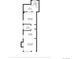 Detailed floor plan showcases the layout of the second floor with hall, bedroom, bathroom, kitchen, and living room at 3914 Osage St, Denver, CO 80211