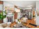 Inviting living room featuring a decorative fireplace and stylish furnishings at 3914 Osage St, Denver, CO 80211