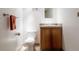 Neat bathroom with a vanity and toilet at 12631 W Dakota Dr, Lakewood, CO 80228