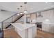 Spacious kitchen with a center island, stainless steel appliances, and contemporary design at 2350 Tremont Pl # 13, Denver, CO 80205