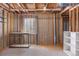 Unfinished basement with exposed beams and utilities provides a blank canvas for customization at 13846 Harrison Dr, Thornton, CO 80602