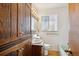 Bathroom with vanity, toilet and tub/shower combo at 2555 S Tennyson Way, Denver, CO 80219