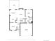 Detailed main level floor plan showing the layout of the kitchen, living room, and garage at 9614 W Powers Cir, Littleton, CO 80123