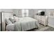 Cozy bedroom with a queen bed, light colored furnishings, and bright natural light at 800 S Krameria St, Denver, CO 80224