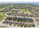 Expansive aerial shot of a meticulously planned community with lush green spaces and diverse architectural styles at 3314 Astorbrook Cir, Highlands Ranch, CO 80126