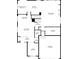 Detailed floor plan of the first floor with measurements for the living room, kitchen, office, garage, and laundry at 3314 Astorbrook Cir, Highlands Ranch, CO 80126