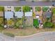 Aerial view of neighborhood showcasing houses, yards, gardens and proximity to roads at 690 W 1St Ave, Broomfield, CO 80020