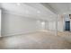 Spacious finished basement with carpet, recessed lighting, and a closet for extra storage at 2130 Chestnut Cir, Erie, CO 80516