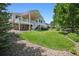 View of the backyard and multi-level deck at 5309 Mining Camp Trl, Parker, CO 80134