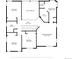 Upstairs floor plan showcasing bedrooms, bathrooms, walk-in closets, and hallway dimensions at 16590 Hitching Post Cir, Parker, CO 80134