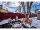 Relaxing backyard patio with fire pit and seating area at 3311 S Logan St, Englewood, CO 80113