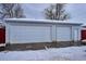 Spacious two-car detached garage with extra storage space at 3311 S Logan St, Englewood, CO 80113