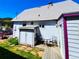 Inviting outdoor space featuring a patio deck and storage shed at 1716 Virginia St, Idaho Springs, CO 80452