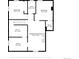 Floor plan with two bedrooms, a bathroom, utility room, and a recreation area; showing the layout of the house at 3541 Eudora St, Denver, CO 80207