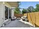 Relaxing back patio with a pergola and an inviting outdoor seating area at 6795 E Arizona Ave # B, Denver, CO 80224