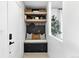 Charming entryway with coat storage and bench at 6795 E Arizona Ave # B, Denver, CO 80224