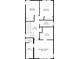Third floor layout featuring three bedrooms, two bathrooms and a walk in closet at 8883 Ramblestone St, Highlands Ranch, CO 80129