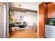 Open-concept living room with modern furnishings and hardwood floors at 1700 Bassett St # 609, Denver, CO 80202