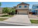 Charming two-story home with a two-car garage and well-maintained front yard on a sunny day at 5572 Kalispell St, Denver, CO 80239