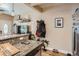 Kitchen features granite countertops, stainless steel appliances and convenient breakfast bar seating at 2838 Decatur St, Denver, CO 80211