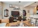 Inviting living room with hardwood floors and stylish furnishings at 2838 Decatur St, Denver, CO 80211
