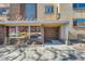 Apartment building exterior entrance with brick facade and Riviera sign at 1175 N Emerson St # 312, Denver, CO 80218