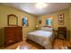 Bright bedroom with hardwood floors, two windows providing natural light, and neutral walls creating a cozy atmosphere at 446 Blue River Rd, Breckenridge, CO 80424