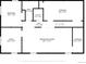 Basement floor plan with measurements for bedroom, storage, hall, utility, and recreation room at 6684 E Bates Ave, Denver, CO 80224