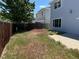 View of the backyard with a wooden fence and greenery at 20787 E 39Th Ave, Denver, CO 80249